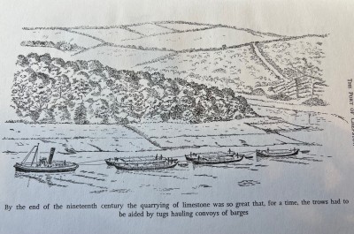 Tugs Hauling Limestone Barges