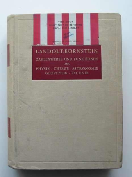 Cover of LANDOLT-BORNSTEIN ZAHLENWERTE UND FUNKTIONEN AUS PHYSIK; CHEMIE; ASTRONOMIE; GEOPHYSIK UND TECHNIK (SECHSTE AUFLAGE): EIGENSCHAFTEN DER MATERIE IN IHREN AGGREGATZUSTANDEN 2. TEIL, BANDTEIL A, GLEICHGEWICHTE DAMPF - KONDESAT UND OSMOTISCHE PHANOMENE by A. Busch; G.G. Grau; W. Kast;  et al