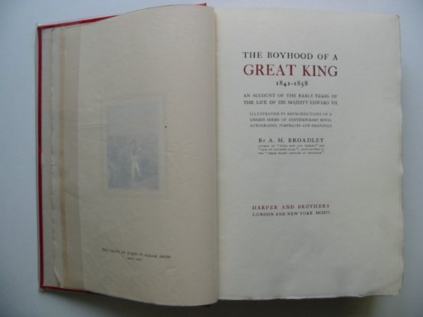 Cover of THE BOYHOOD OF A GREAT KING by A.M. Broadley