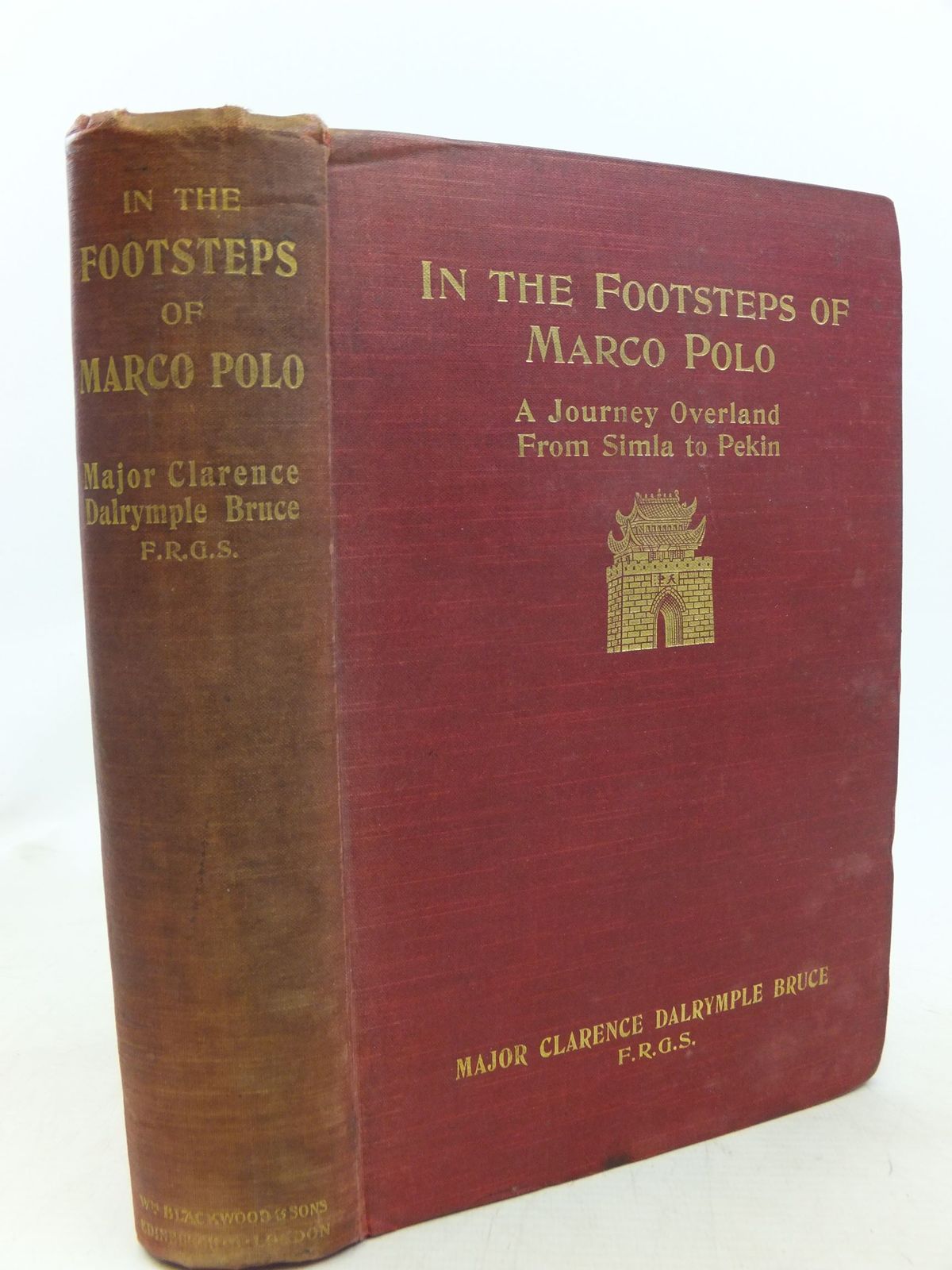 Cover of IN THE FOOTSTEPS OF MARCO POLO: BEING AN ACCOUNT OF A JOURNEY OVERLAND FROM SIMLA TO PEKIN by Clarence Dalrymple Bruce
