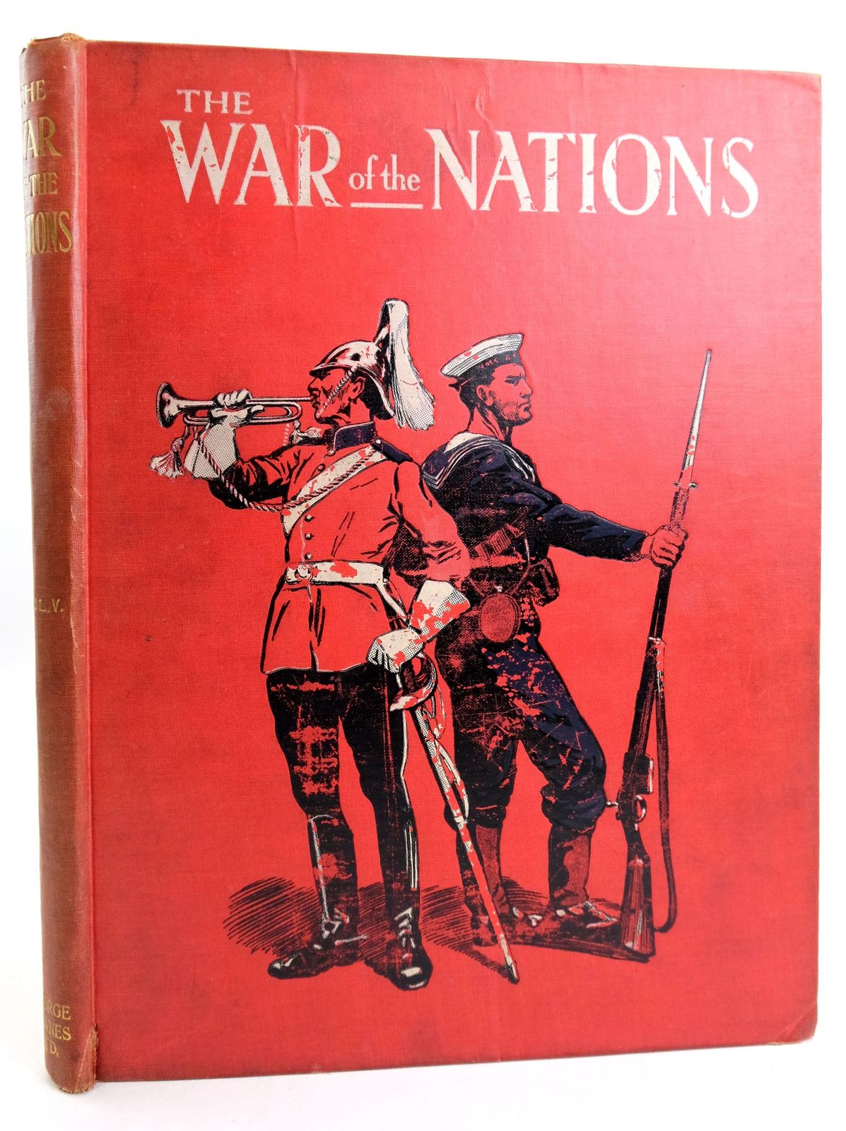 Cover of THE WAR OF THE NATIONS: A HISTORY OF THE GREAT EUROPEAN CONFLICT VOL. V by Edgar Wallace