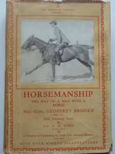 Cover of HORSEMANSHIP THE WAY OF A MAN WITH A HORSE by Geoffrey Brooke