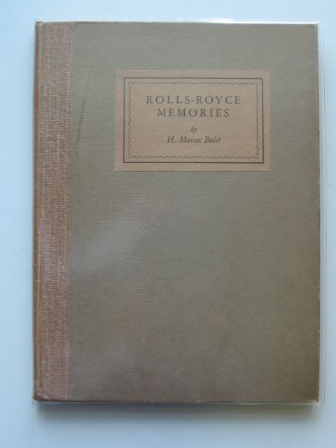 Cover of ROLLS-ROYCE MEMORIES: A COMING-OF-AGE SOUVENIR by H. Massac Buist