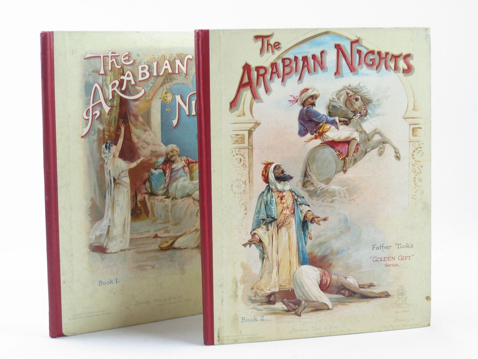 Cover of THE ARABIAN NIGHTS BOOK 1 &amp; 2 by Helen Marion Burnside
