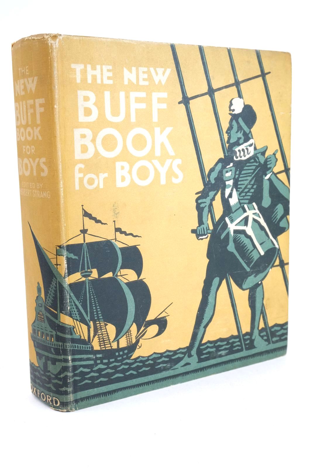 Cover of THE NEW BUFF BOOK FOR BOYS by Herbert Strang; Hugh Banstead; Gunby Hadath; Jeffrey Havilton;  et al