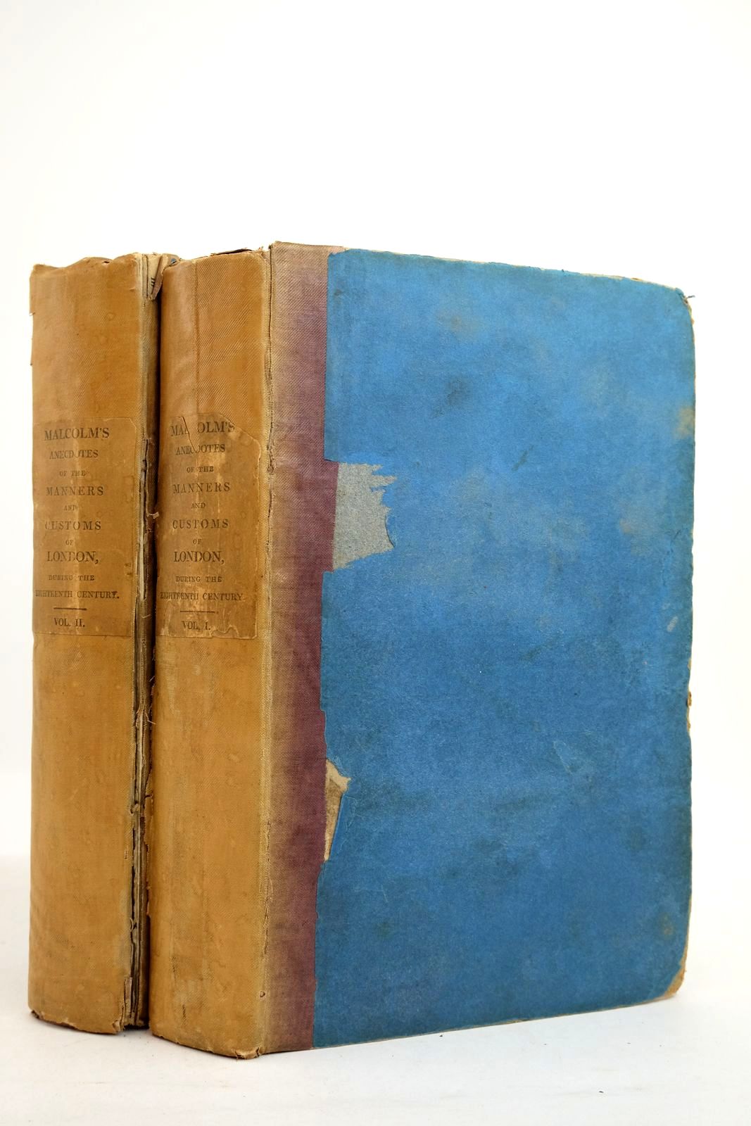 Cover of ANECDOTES OF THE MANNERS AND CUSTOMS OF LONDON DURING THE EIGHTEENTH CENTURY (2 VOLUMES) by James Peller Malcolm