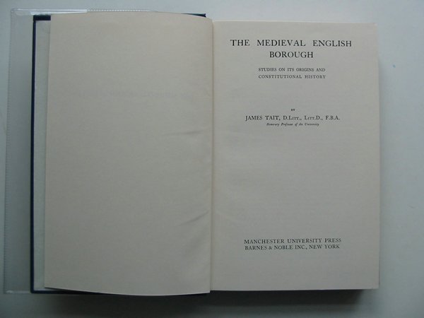 Cover of THE MEDIEVAL ENGLISH BOROUGH by James Tate