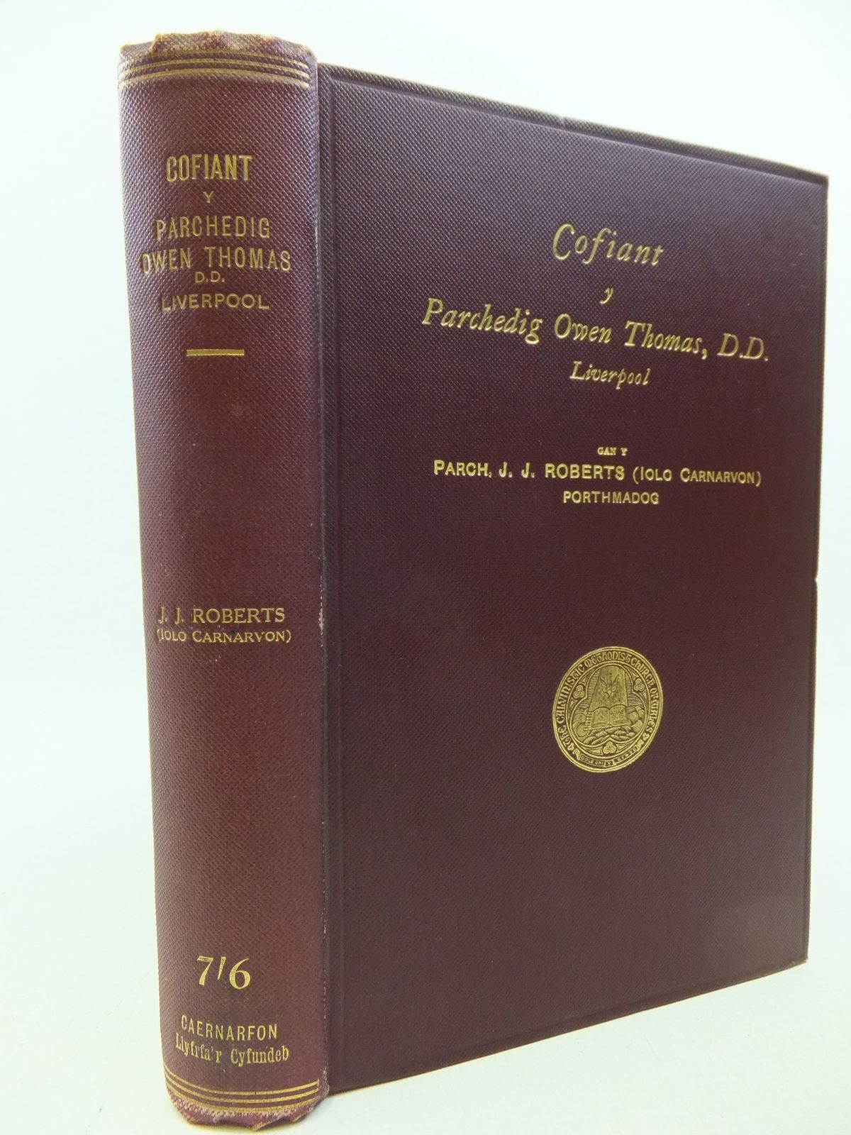 Cover of COFIANT Y PARCHEDIG OWEN THOMAS, D.D., LIVERPOOL by J.J. Roberts