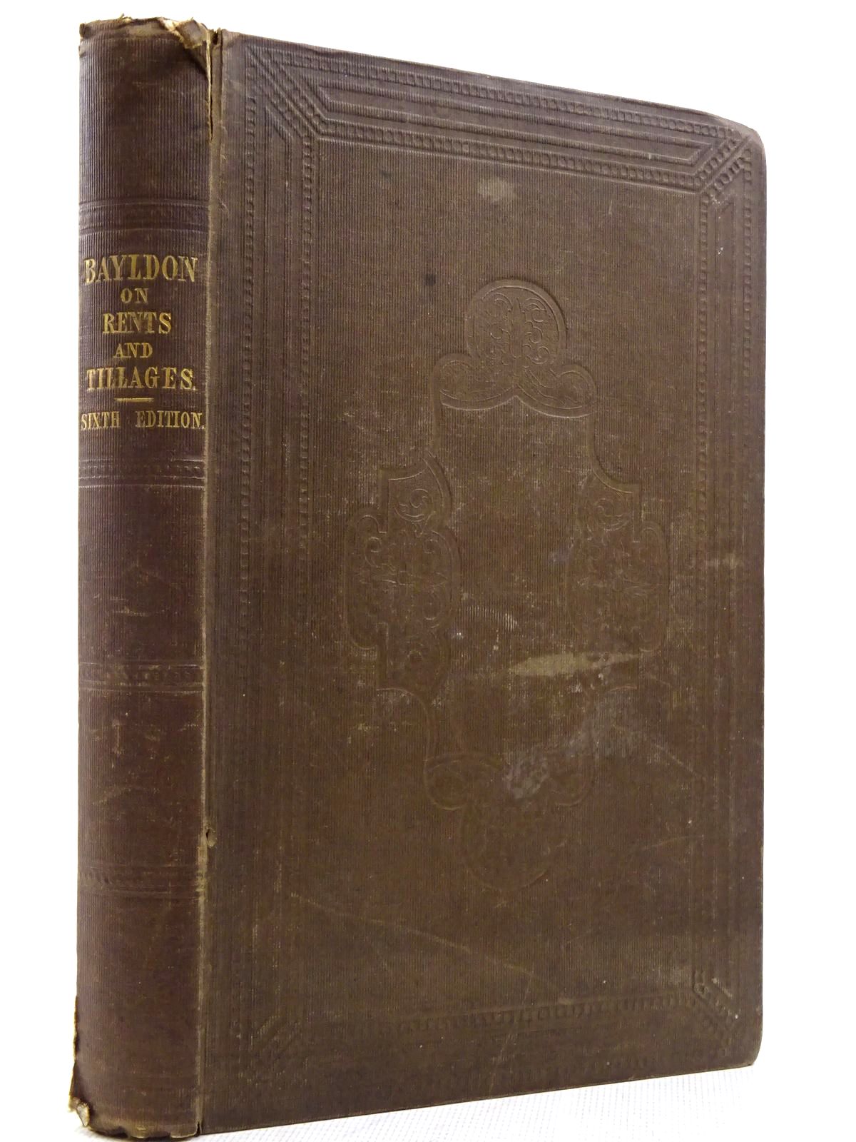 Cover of BAYLDON'S ART OF VALUING RENTS AND TILLAGES by John Donaldson