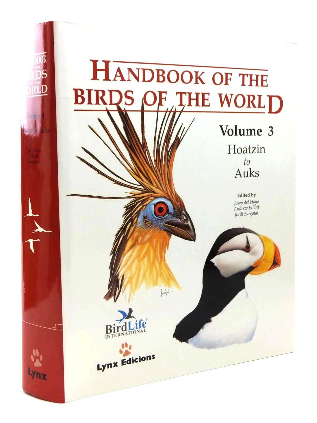 Cover of HANDBOOK OF THE BIRDS OF THE WORLD VOLUME 3: HOATZIN TO AUKS by Josep Del Hoyo; Andrew Elliott; Jordi Sargatal;  et al