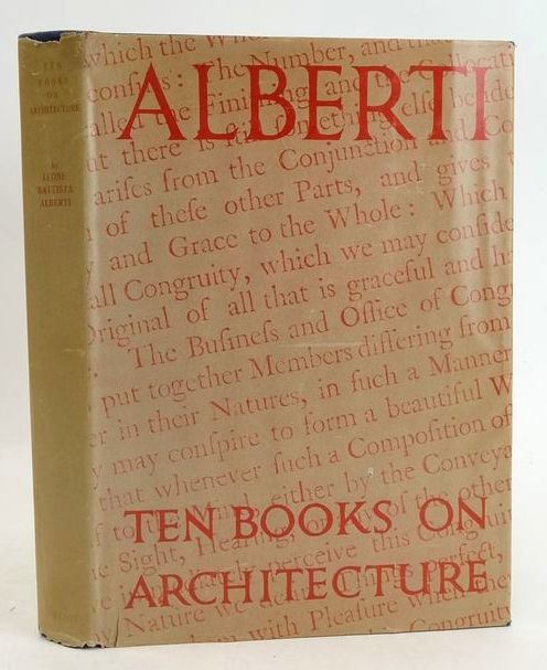 Cover of THE TEN BOOKS ON ARCHITECTURE by Leon Battista Alberti; Joseph Rykwert; James Leoni