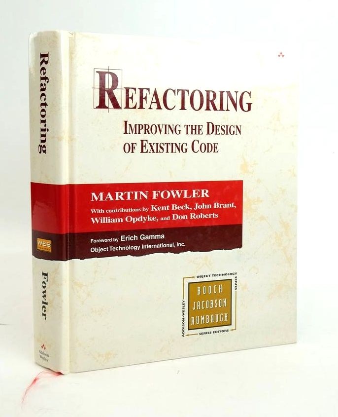 Cover of REFACTORING: IMPROVING THE DESIGN OF EXISTING CODE (OBJECT TECHNOLOGY SERIES) by Martin Fowler