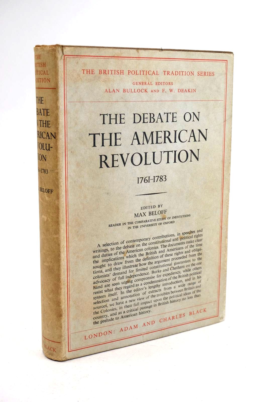 Cover of THE DEBATE ON THE AMERICAN REVOLUTION 1761-1783 by Max Beloff