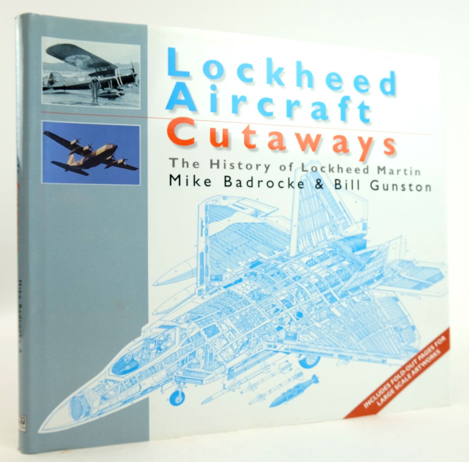 Cover of LOCKHEED AIRCRAFT CUTAWAYS: THE HISTORY OF LOCKHEED MARTIN by Mike Bradcrocke; Bill Gunston