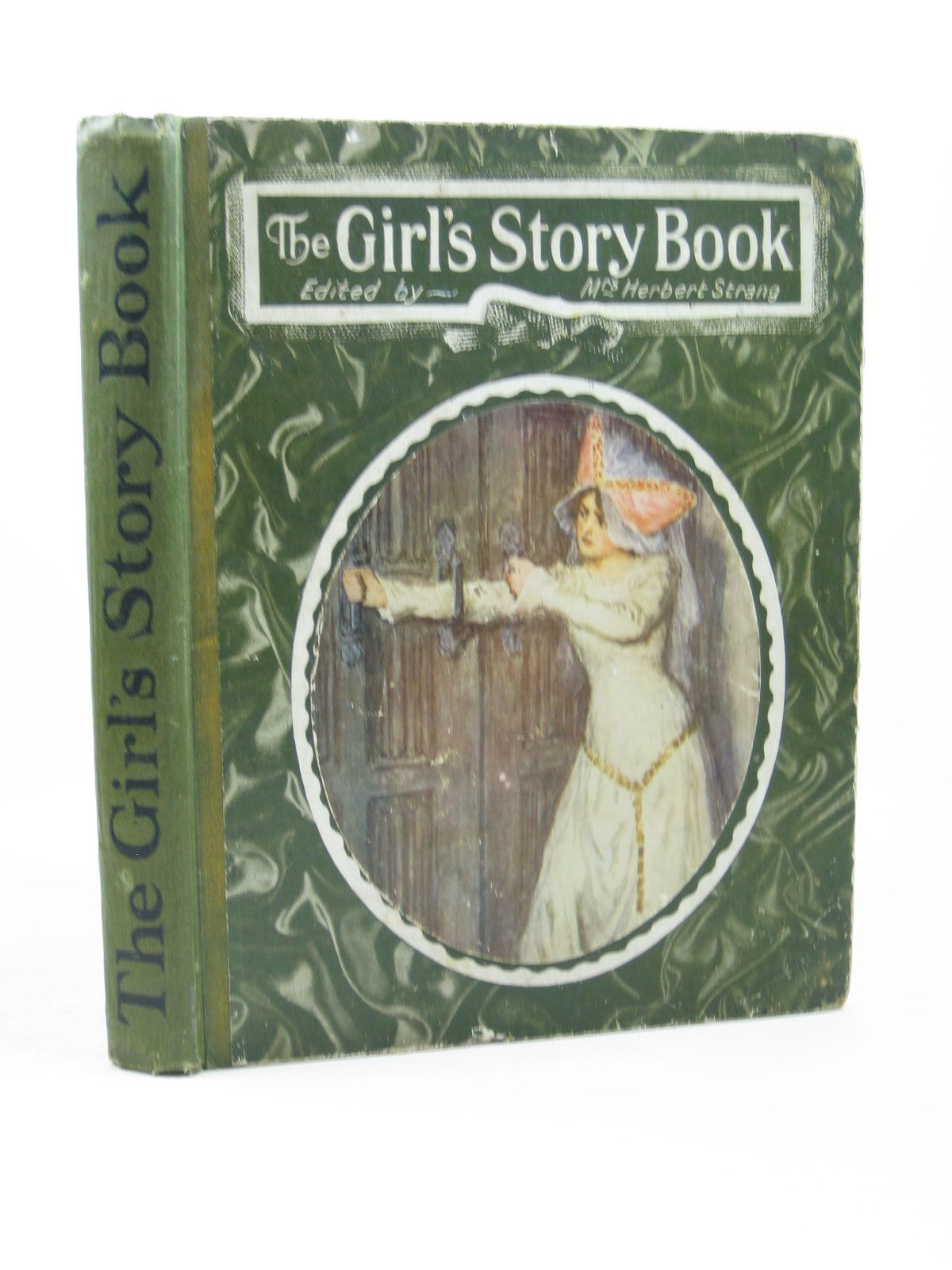 Cover of THE GIRL'S STORY BOOK by Mrs. Herbert Strang; Charlotte M. Yonge; George Eliot; Charles Dickens; Mary Lamb; Dorita Fairlie Bruce;  et al