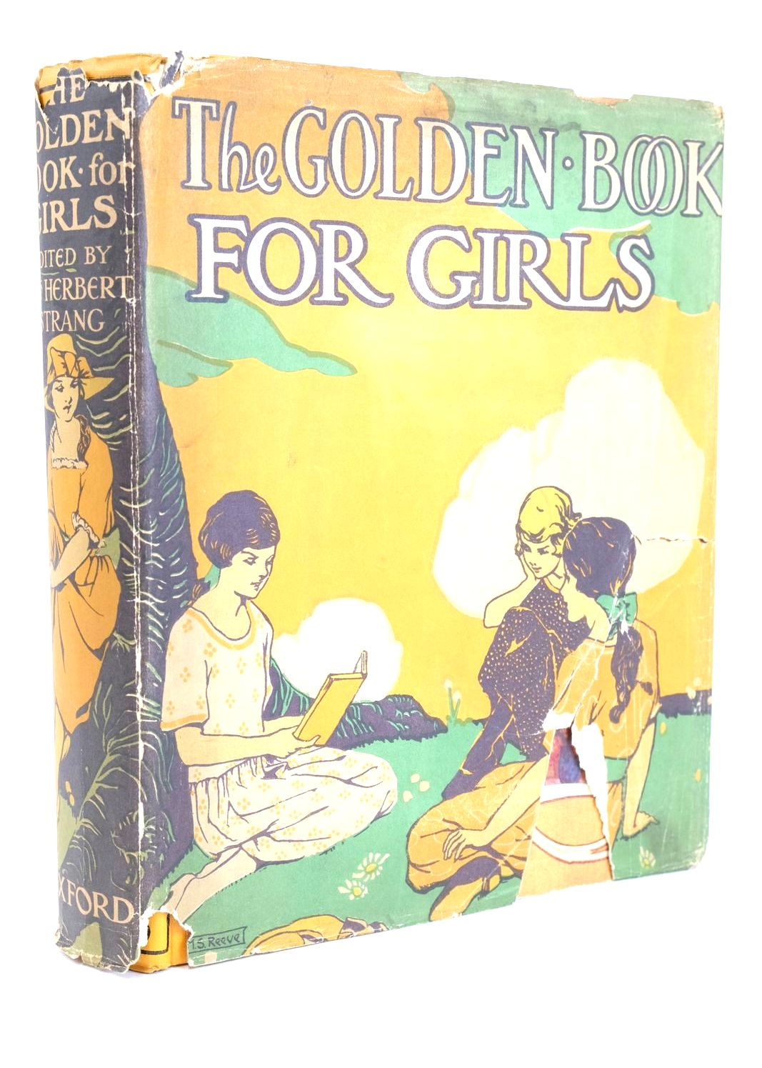 Cover of THE GOLDEN BOOK FOR GIRLS by Mrs. Herbert Strang; Katharine Tynan; R.D. Blackmore; Dorita Fairlie Bruce;  et al