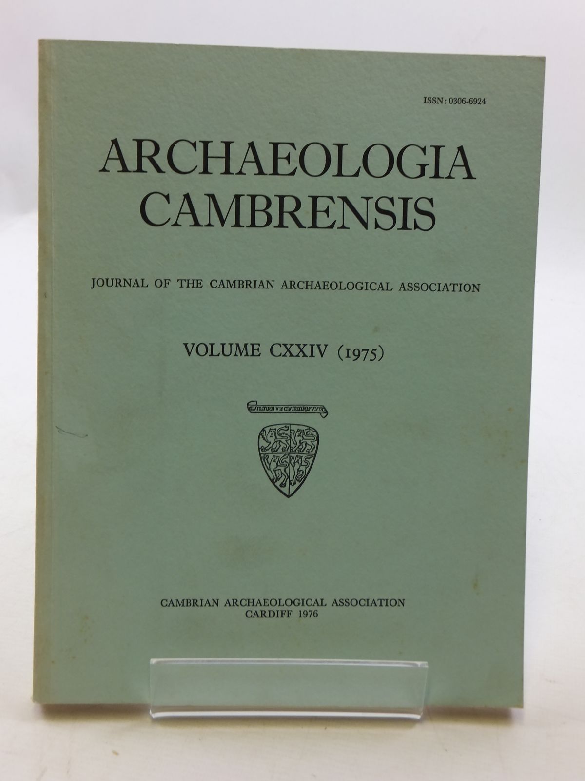 Cover of ARCHAEOLOGIA CAMBRENSIS VOL CXXIV by 