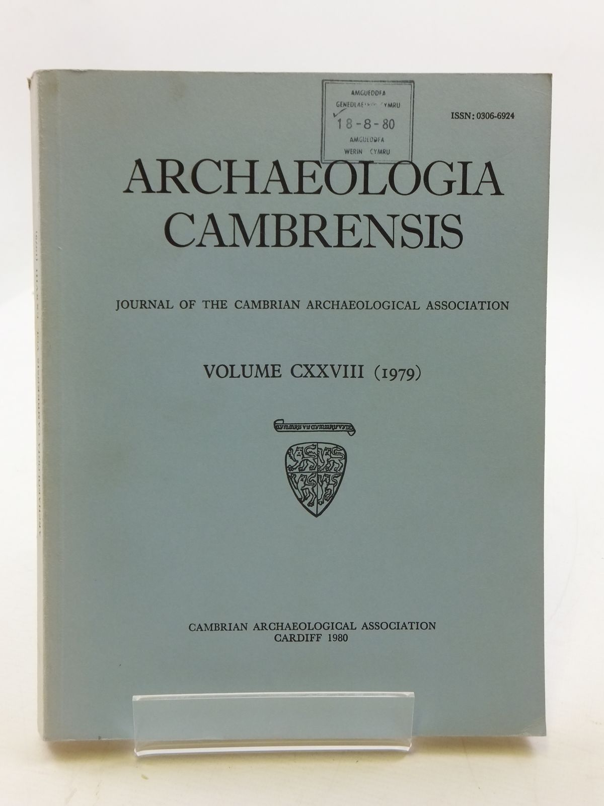Cover of ARCHAEOLOGIA CAMBRENSIS VOL CXXVIII by 