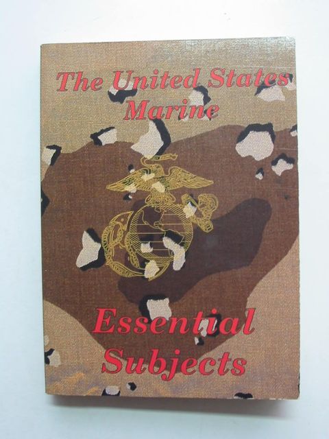 Cover of THE UNITED STATES MARINE ESSENTIAL SUBJECTS by 