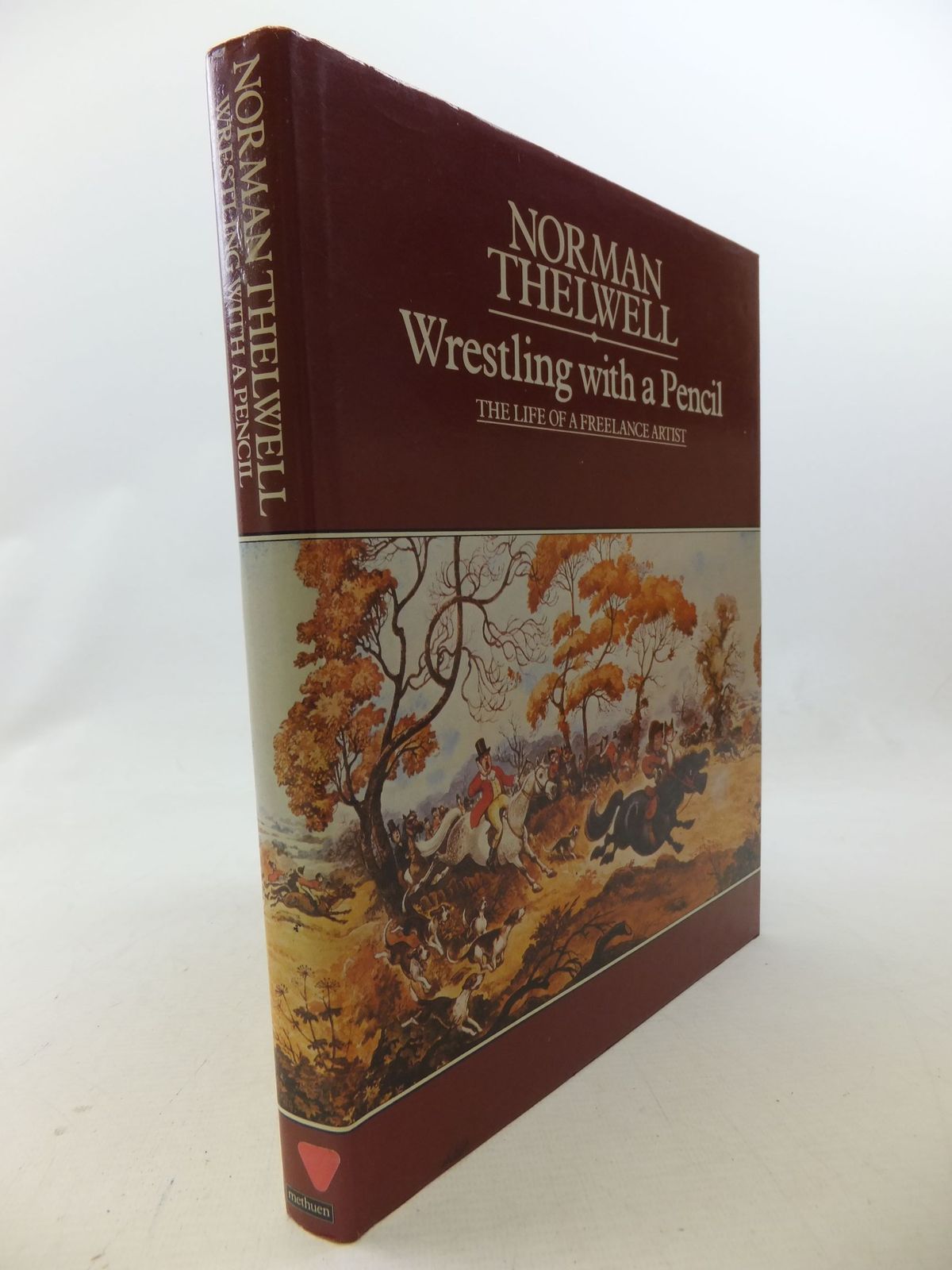 Cover of WRESTLING WITH A PENCIL: THE LIFE OF A FREELANCE ARTIST by Norman Thelwell
