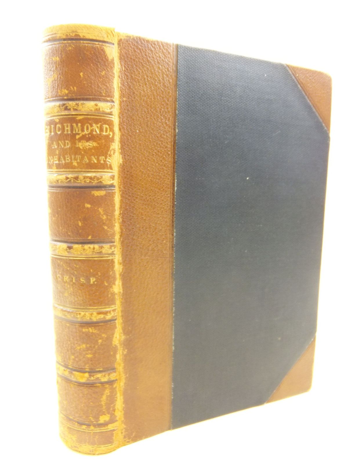 Cover of RICHMOND AND ITS INHABITANTS FROM THE OLDEN TIME by Richard Crisp