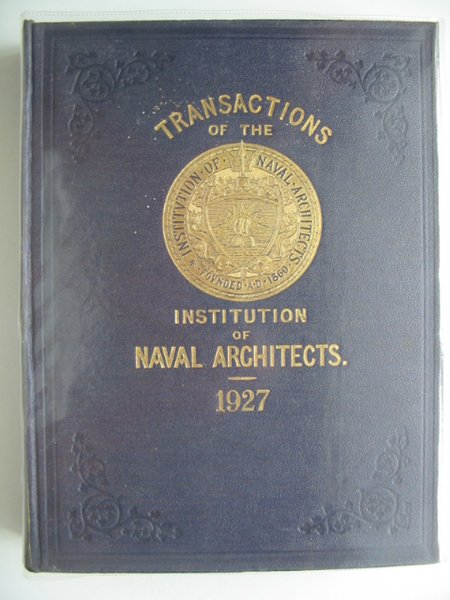 Cover of TRANSACTIONS OF THE INSTITUTION OF NAVAL ARCHITECTS VOLUME LXIX by R.W. Dana