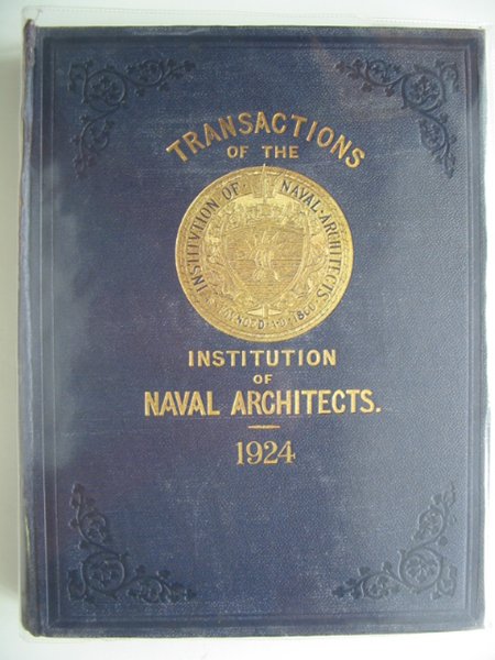 Cover of TRANSACTIONS OF THE INSTITUTION OF NAVAL ARCHITECTS VOLUME LXVI by R.W. Dana