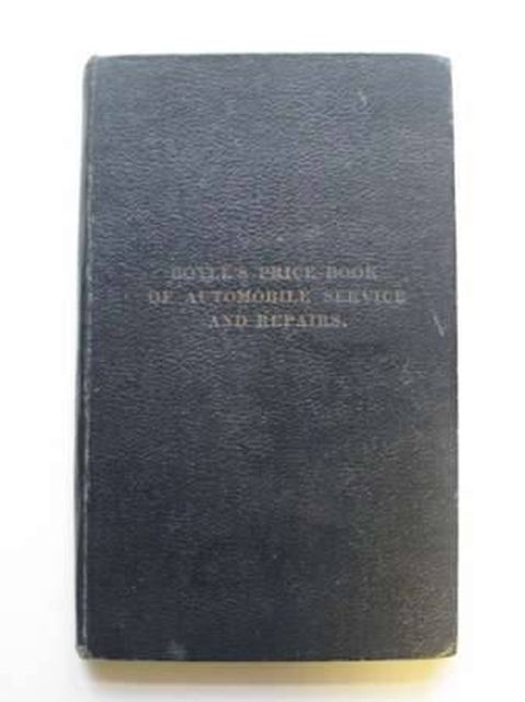 Cover of BOYLE'S PRICE BOOK OF AUTOMOBILE SERVICES AND REPAIRS by Walter Boyle