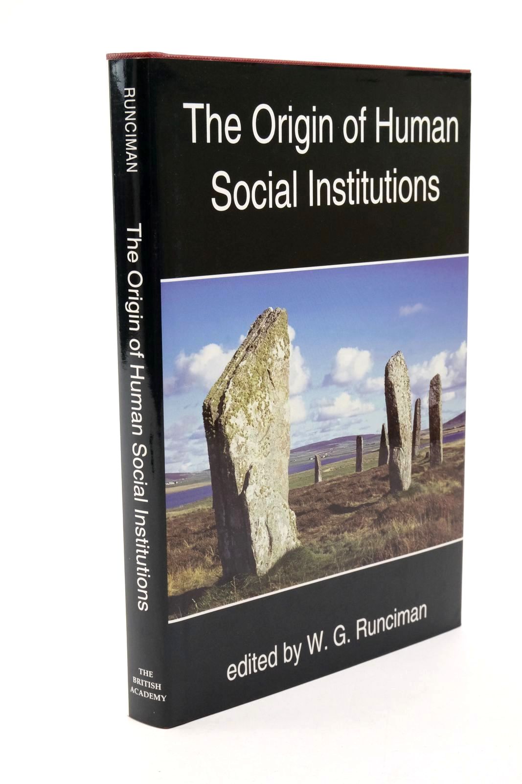 Cover of THE ORIGIN OF HUMAN SOCIAL INSTITUTIONS by W.G. Runciman
