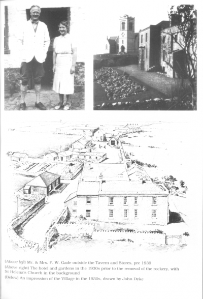 Outside the Tavern and Stores