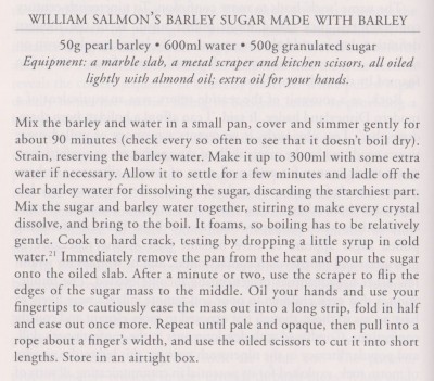 Barley Sugar Recipe