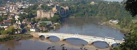 Cheptow Castle and Bridge