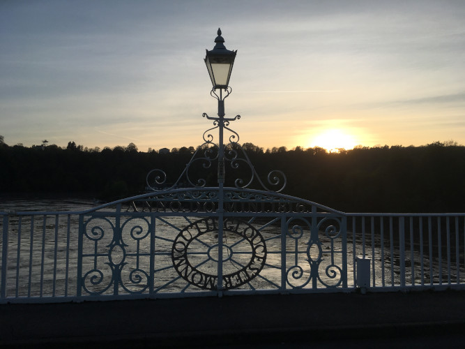 Sunset at Chepstow Bridge