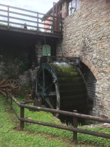 Water Wheel in Action at Abbey Mill, Tintern