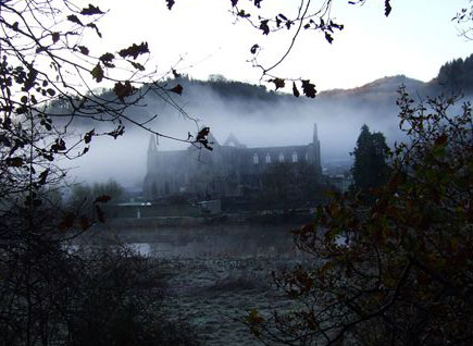 Tintern Abbey Across River Wye