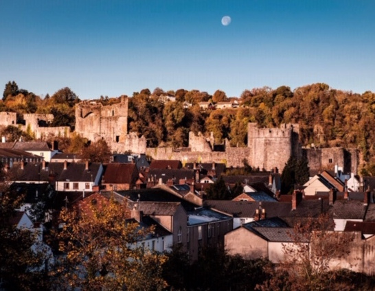 View of Chepstow with the Castle