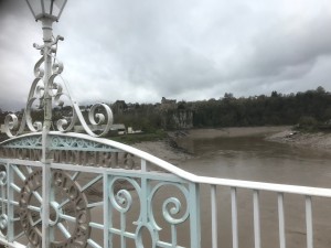 Chepstow Castle from the Old Wye Bridge