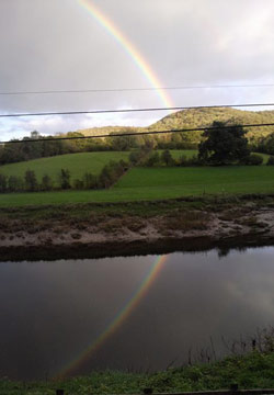 Rainbow in the River Wye