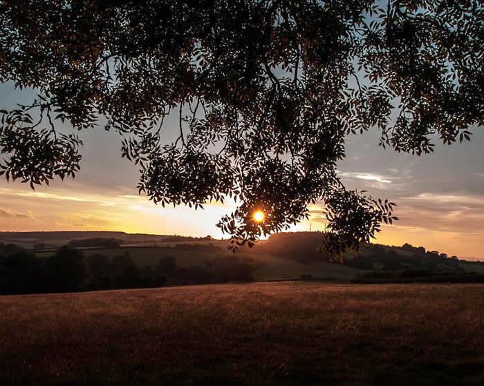 Sunset in St. Arvans