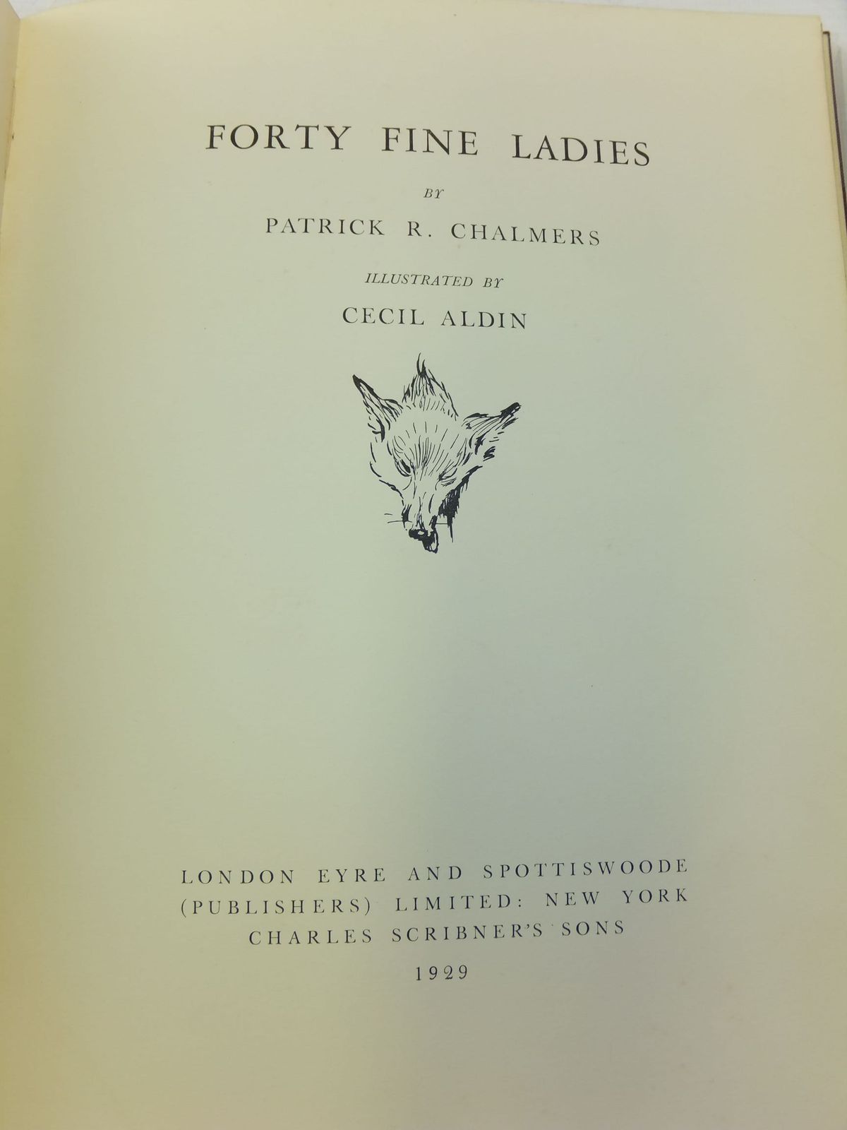 Photo of FORTY FINE LADIES written by Chalmers, Patrick R. illustrated by Aldin, Cecil published by Eyre & Spottiswoode (STOCK CODE: 1109160)  for sale by Stella & Rose's Books