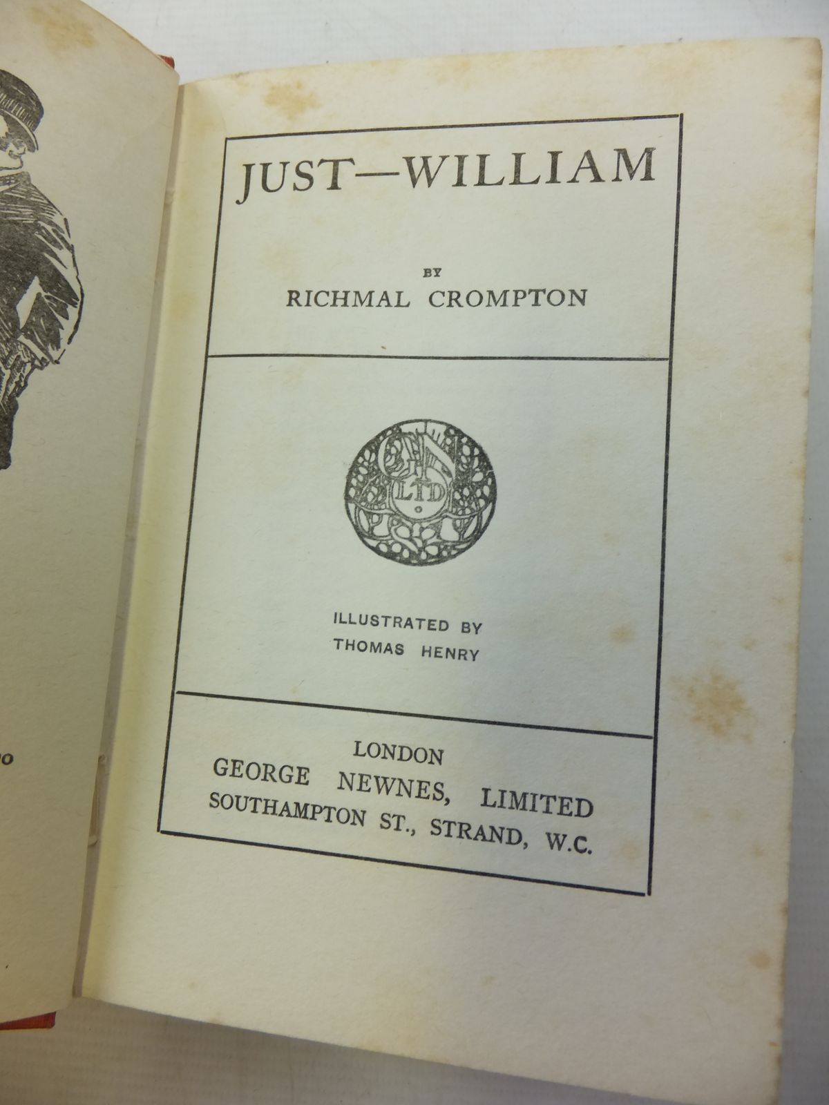 Stella & Rose's Books JUST WILLIAM Written By Richmal Crompton, STOCK