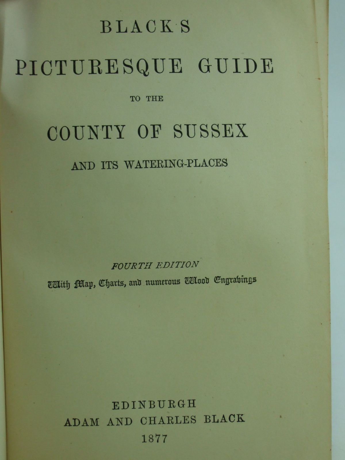 Photo of BLACK'S PICTURESQUE GUIDE TO THE COUNTY OF SUSSEX AND ITS WATERING-PLACES published by Adam & Charles Black (STOCK CODE: 1206783)  for sale by Stella & Rose's Books