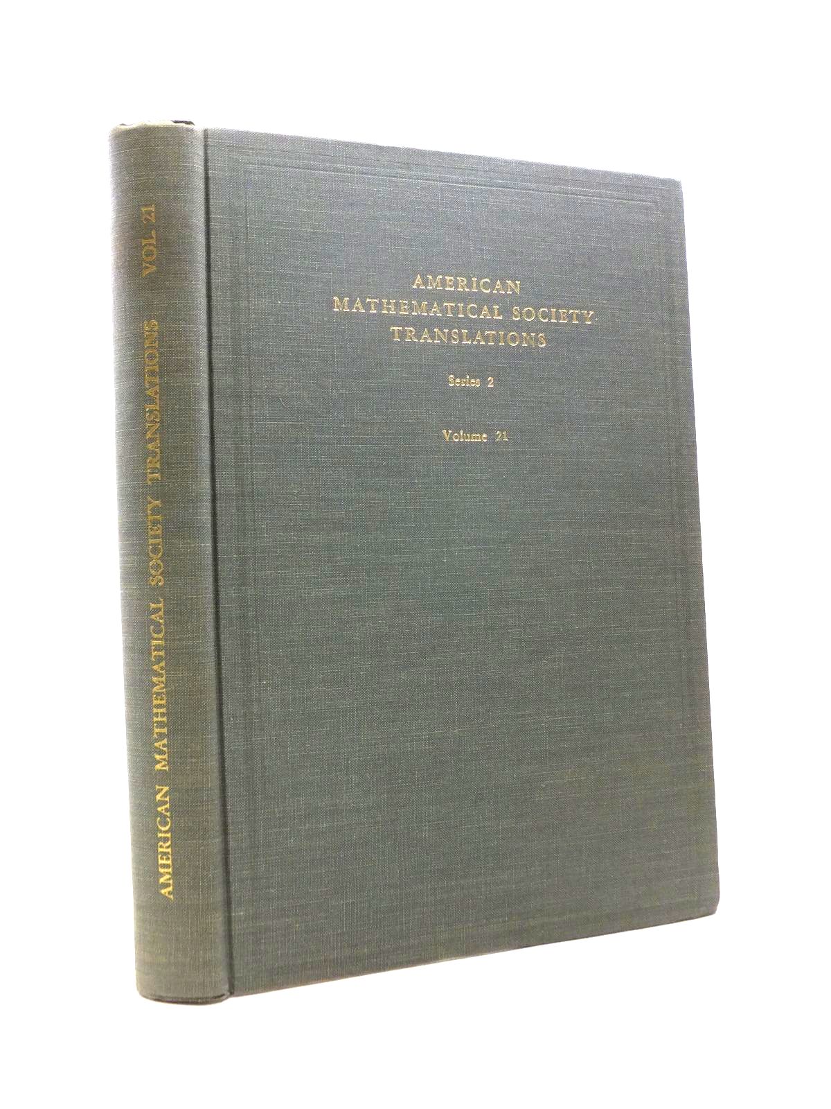 Photo of AMERICAN MATHEMATICAL TRANSLATIONS SERIES 2 VOLUME 21 written by Smirnov, Yu Dynkin, E.B. Berezin, F.A. et al,  published by American Mathematical Society (STOCK CODE: 1208413)  for sale by Stella & Rose's Books
