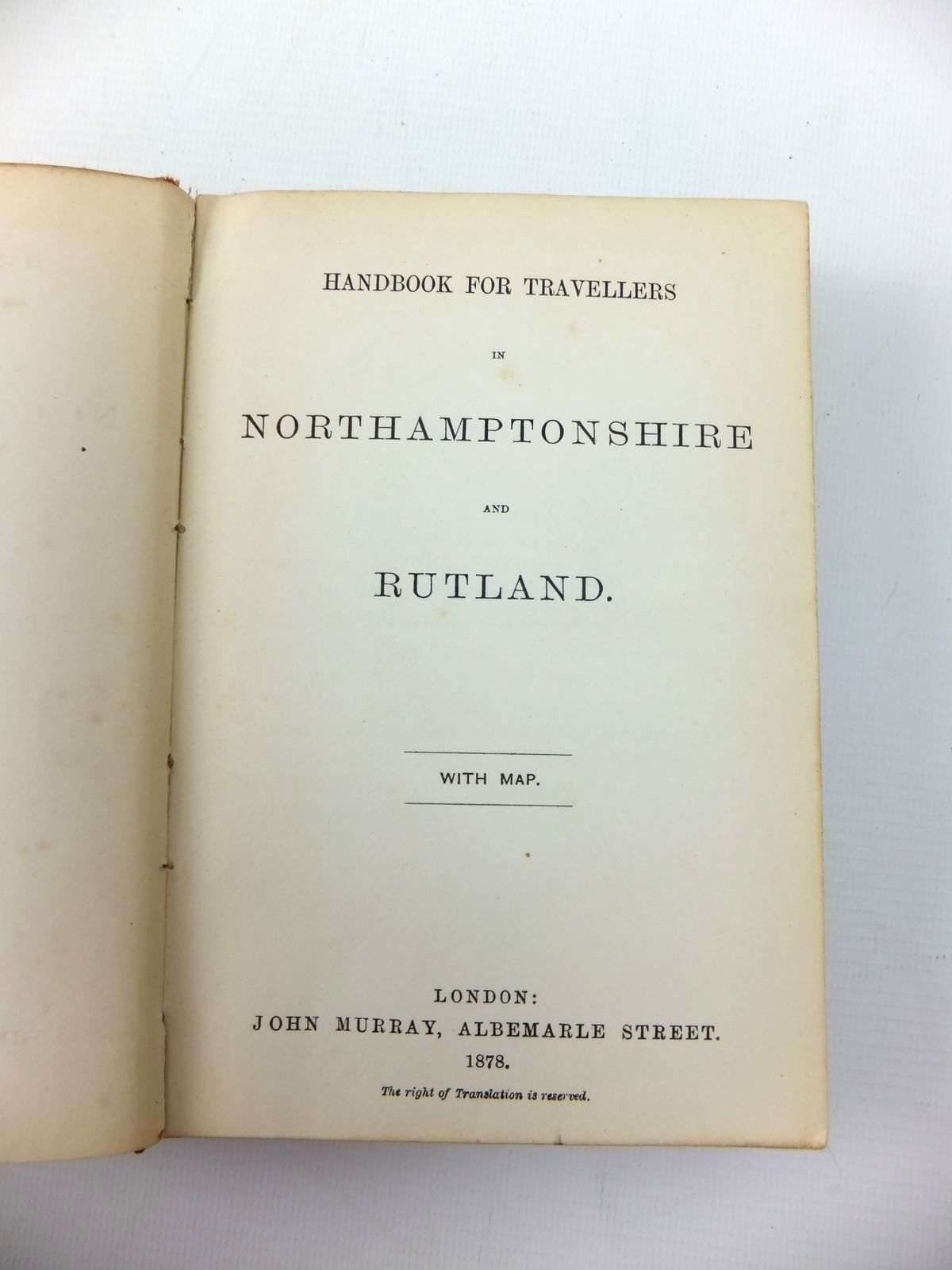 Photo of HANDBOOK FOR NORTHAMPTONSHIRE AND RUTLAND published by John Murray (STOCK CODE: 1208690)  for sale by Stella & Rose's Books