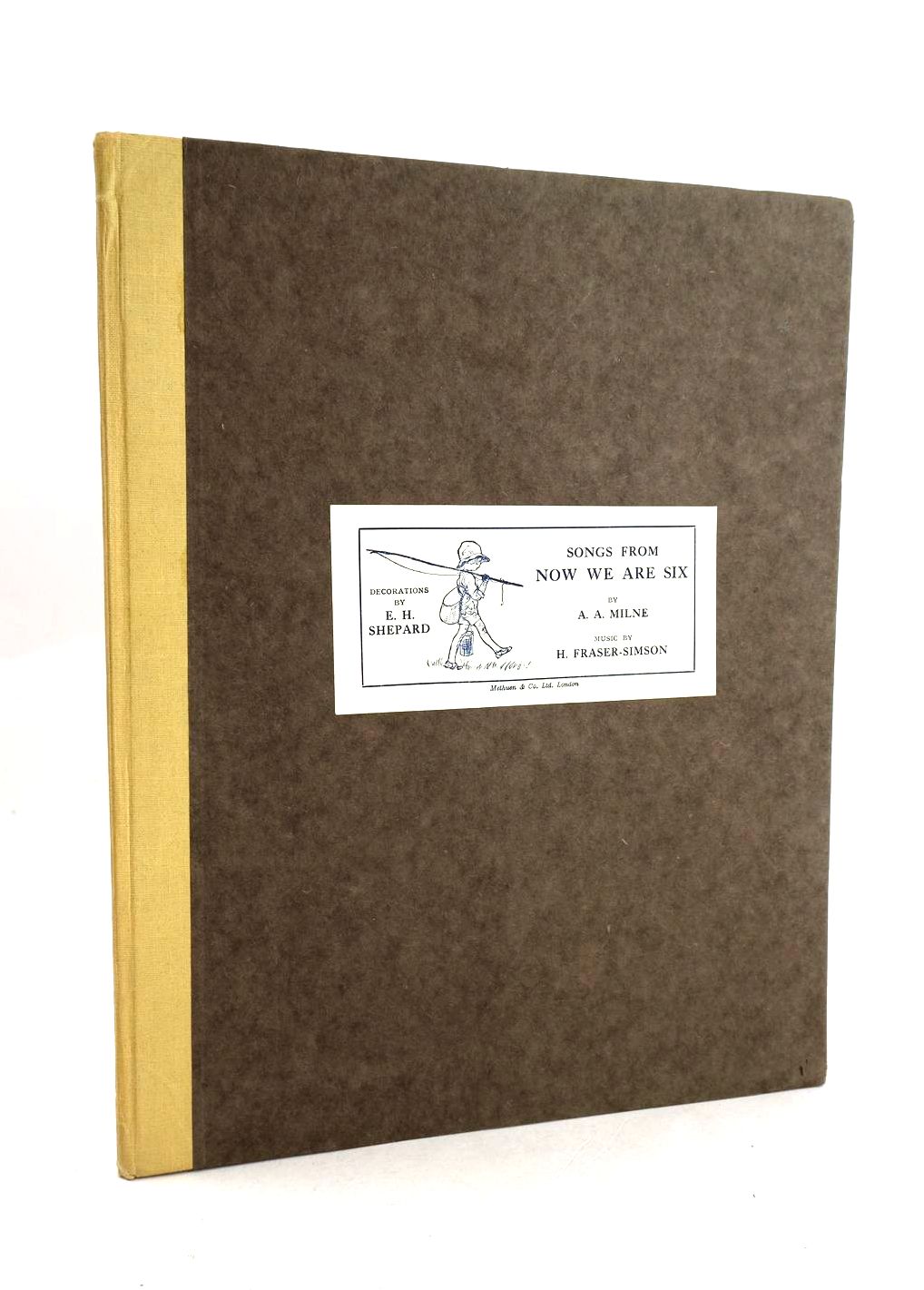 Photo of SONGS FROM NOW WE ARE SIX written by Milne, A.A. Fraser-Simson, H. illustrated by Shepard, E.H. published by Methuen &amp; Co. Ltd., Ascherberg, Hopwood &amp; Crew Ltd. (STOCK CODE: 1209009)  for sale by Stella & Rose's Books