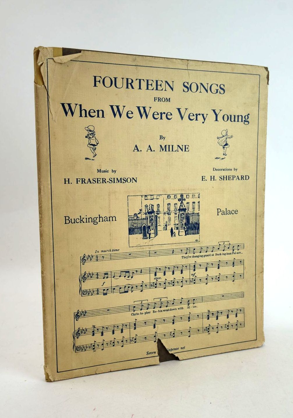 Photo of FOURTEEN SONGS FROM WHEN WE WERE VERY YOUNG written by Milne, A.A. Fraser-Simson, H. illustrated by Shepard, E.H. published by Methuen &amp; Co. Ltd., Ascherberg, Hopwood &amp; Crew Ltd. (STOCK CODE: 1209010)  for sale by Stella & Rose's Books