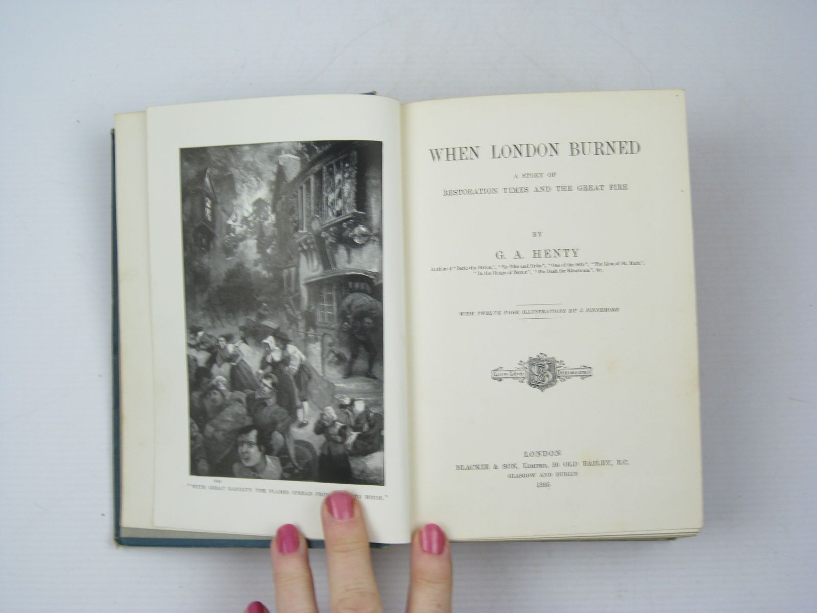 Photo of WHEN LONDON BURNED written by Henty, G.A. illustrated by Finnemore, J. published by Blackie & Son Ltd. (STOCK CODE: 1312972)  for sale by Stella & Rose's Books