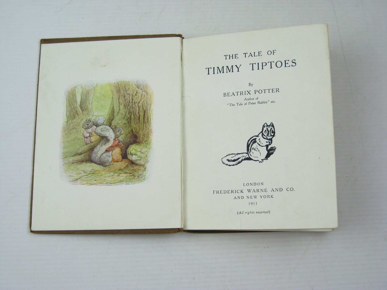 Photo of THE TALE OF TIMMY TIPTOES written by Potter, Beatrix illustrated by Potter, Beatrix published by Frederick Warne & Co. (STOCK CODE: 1313165)  for sale by Stella & Rose's Books