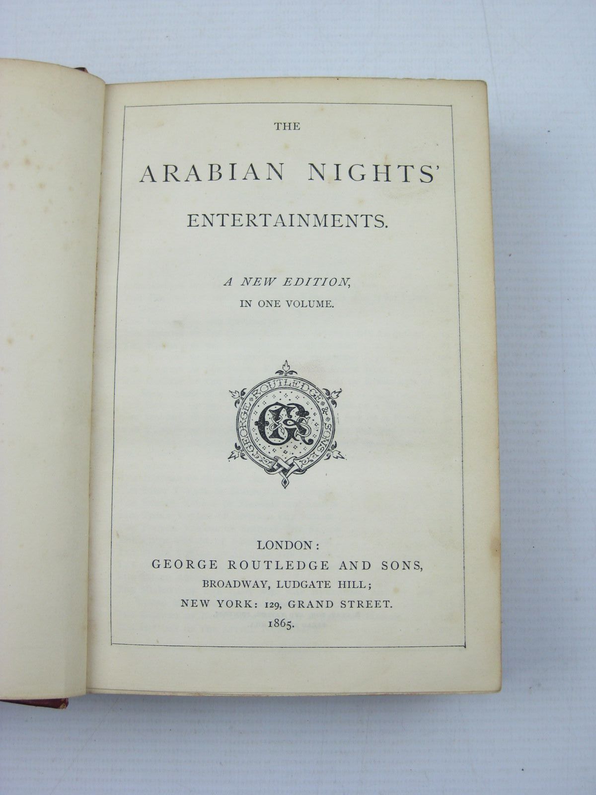 Photo of THE ARABIAN NIGHTS ENTERTAINMENTS published by George Routledge & Sons (STOCK CODE: 1313842)  for sale by Stella & Rose's Books
