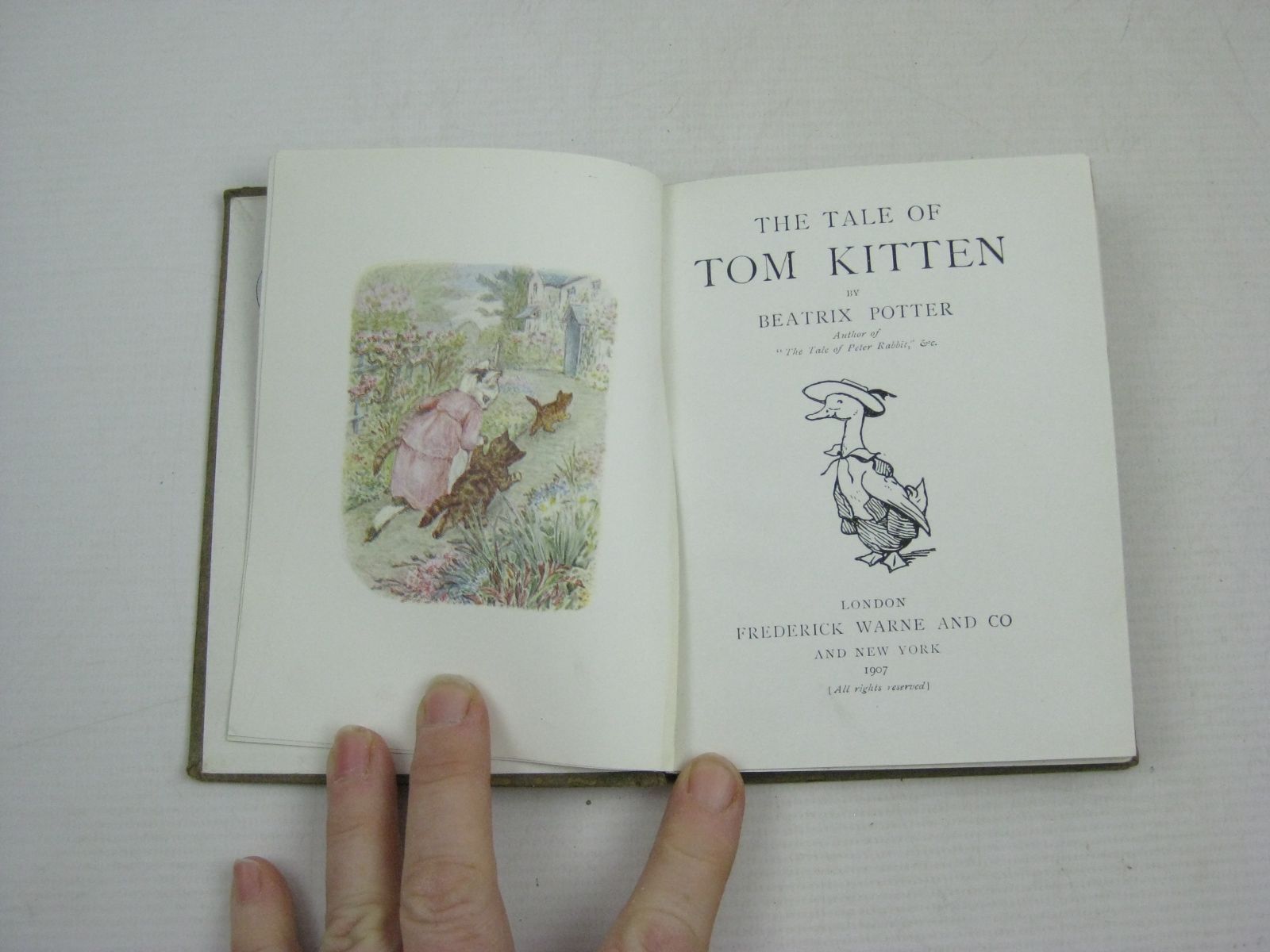 Photo of THE TALE OF TOM KITTEN written by Potter, Beatrix illustrated by Potter, Beatrix published by Frederick Warne & Co. (STOCK CODE: 1315136)  for sale by Stella & Rose's Books